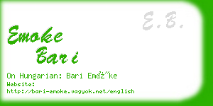emoke bari business card